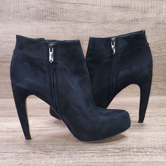 Sam Edelman Kit Women's Size 8.5M Black Suede Ankle Booties (READ) - Picture 6 of 13